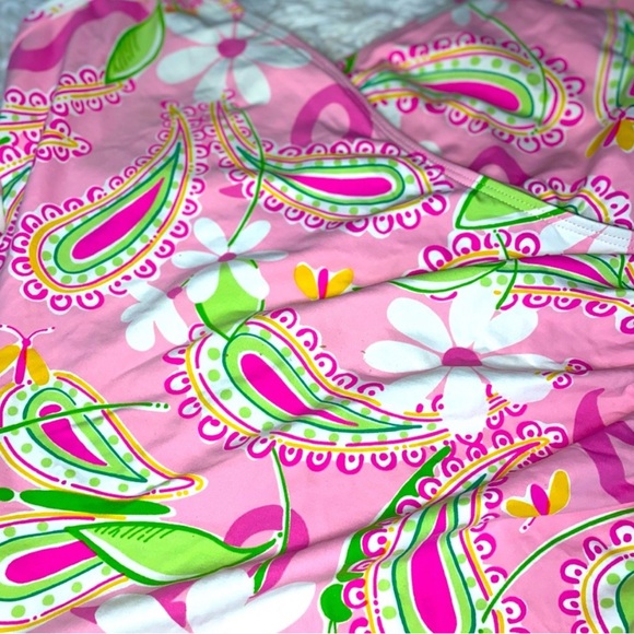 Vintage Lily Pulitzer original Paisley pink one piece swimsuit Lily Pulitzer - Picture 3 of 12